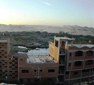 Blick von der Cafe - Terrasse auf das Nilkatarak