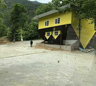 Auf Kopf gestelltes Haus