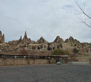 Blick vom Parkplatz auf die Umgebung