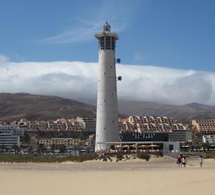 Leuchtturm am Strand von Jandia