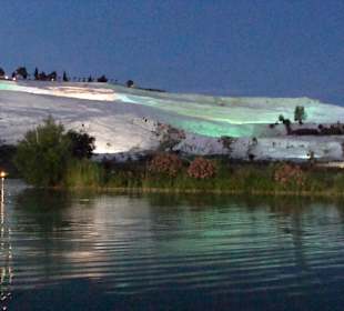 Памуккале с подсветкой вечером!