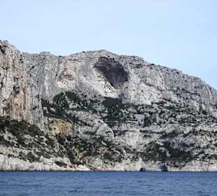 Rückfahrt an der Küste der Calanques