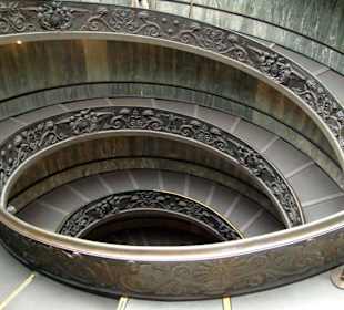 Treppe in Vatikanischen Museen