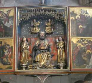 Der Petersaltar in der Sebalduskirche in Nürnberg