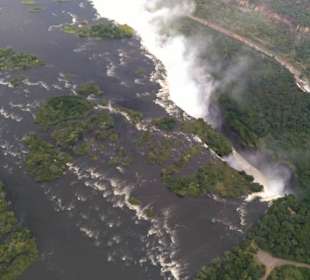 Überflug der Victoria Wasserfälle