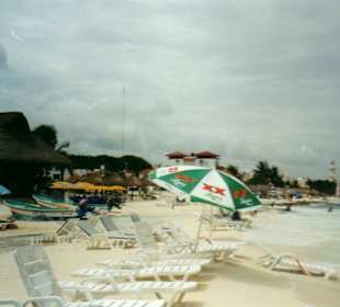 Am Strand in Playa del Carmen
