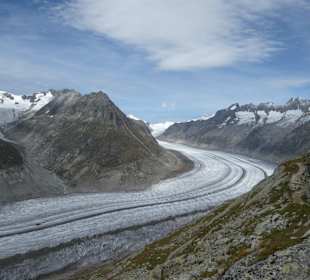 Toller Ausblick auf den Aletschgletscher