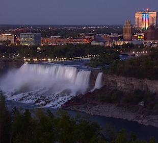 Abendstimmung an den US-Amerikanischen Fällen