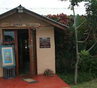 Eingang Country Bumkin Restaurant Cintsa