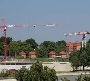Baustelle neue Weserschleuse