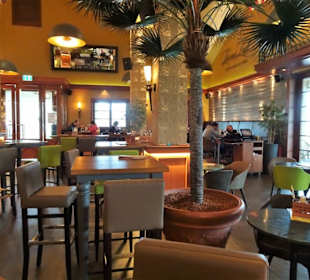 Blick in den Gastraum des Cafe del Sol
