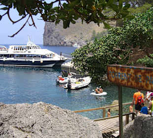 Im Hafen von Port de sa Calobra