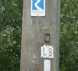 Rheinsteig Hinweisschild