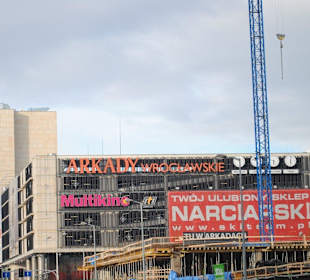 Arkady Wrocławskie od strony ul. Swobodnej.