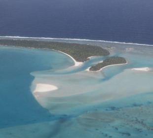 One Foot Island aus der Luft