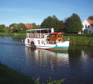 Raddampfer "Concordia" auf der Harle