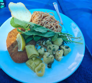 Mittagessen auf dem Boot 