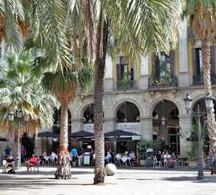 Die Plaça Reial im Gotischen Viertel
