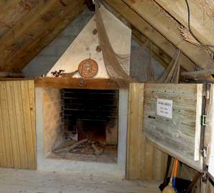 Blick in eine Fischerhütte