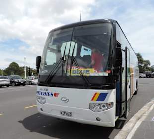 Mit dem Hop on Hop off Bus in Auckland unterwegs