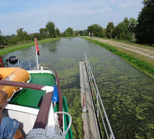 Das Schiff steht in dem Wagen