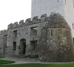 Doe Castle bei Creeslough, County Donegal