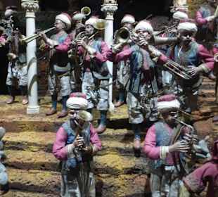 Teil der Weihnachtskrippen-Ausstellung