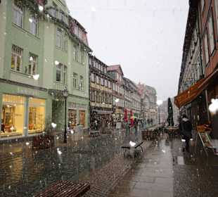Schneeschauern in Wernigerode