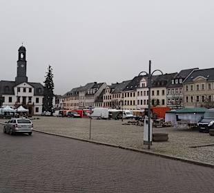 Der Marktplatz zu Rochlitz