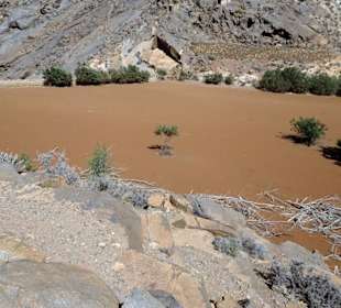 Am versandeten Stausee des Vega de Rio Palmas