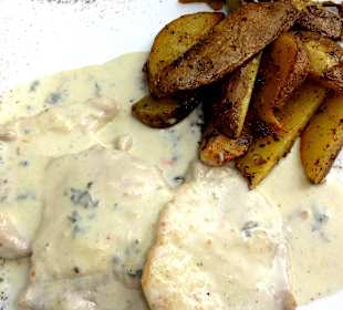 Gorgonzola-Schnitzel im Royal Ketty