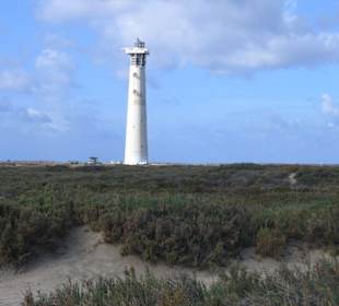 Der Faro, Orientierungspunkt am Strand von Jandia