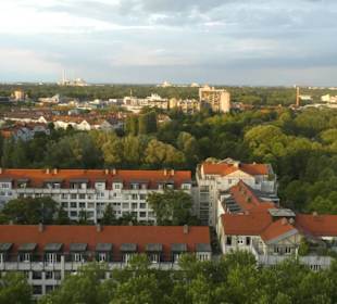 M'Uniqo Rooftop Bar: Blick aus der Bar, 12. Stock
