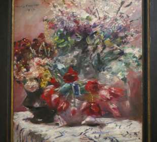 Lovis Corinth, Mandelblüten und Tulpen