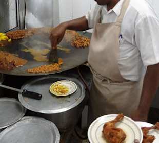 Der Koch bei der Arbeit