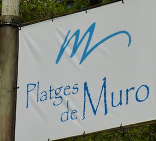 Platges de Muro Schild