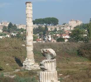 Blick auf die einzigste verbliebene Säule