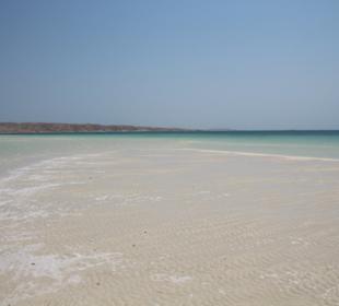 Sandbank mitten im Meer
