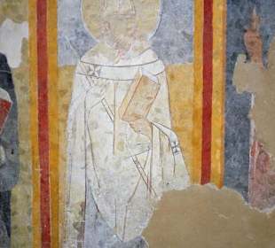 Fresken an den Wänden der Kirche Sant Antonio