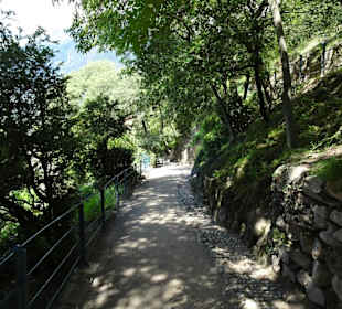 Anstieg von der Stadt auf dem Tappeinerweg