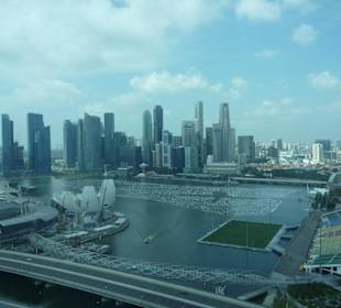 Blick zum Merlion Park