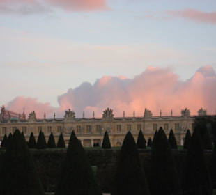 Abenstimmung über dem Schloß