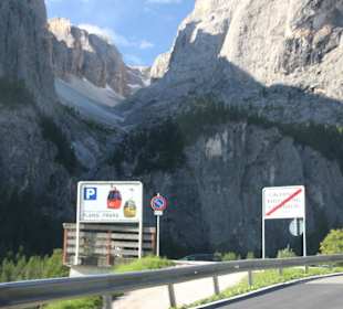 Colfosco Straße zum Grödner Joch