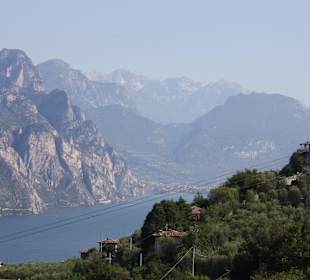 Blick in Richtung Norden nach Garda