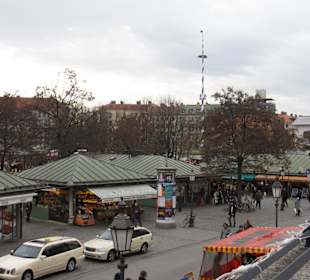 Blick auf den Viktualienmarkt