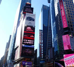 Times Square direkt vor dem Hotel