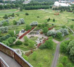 Blick aus dem Jahrtausendturm ganz oben