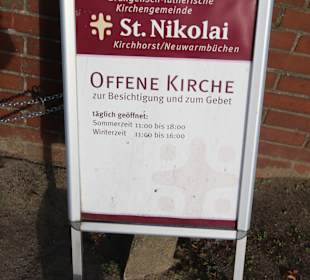 Hinweis Offene Kirche