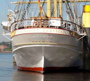 Das Schulschiff Deutschland an seinem Liegeplatz