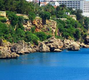 Blick zum Hafen von Antalya